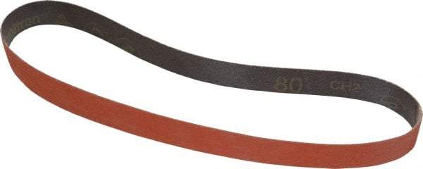 3M - 1" Wide x 30" OAL, 80 Grit, Ceramic Abrasive Belt - Ceramic, Medium, Coated, YF Weighted Cloth Backing, Wet/Dry, Series 777F - USA Tool & Supply