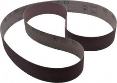 3M - 2" Wide x 72" OAL, 80 Grit, Aluminum Oxide Abrasive Belt - Aluminum Oxide, Medium, Coated, X Weighted Cloth Backing, Series 241D - USA Tool & Supply