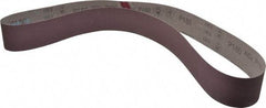 3M - 2-1/2" Wide x 60" OAL, 180 Grit, Aluminum Oxide Abrasive Belt - Aluminum Oxide, Very Fine, Coated, X Weighted Cloth Backing, Series 341D - USA Tool & Supply