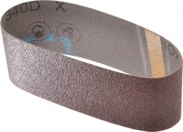 3M - 3" Wide x 18" OAL, 50 Grit, Aluminum Oxide Abrasive Belt - Aluminum Oxide, Coarse, Coated, X Weighted Cloth Backing, Series 340D - USA Tool & Supply