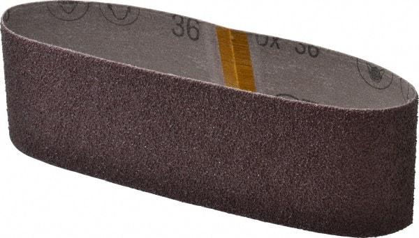 3M - 3" Wide x 21" OAL, 36 Grit, Aluminum Oxide Abrasive Belt - Aluminum Oxide, Very Coarse, Coated, X Weighted Cloth Backing, Series 341D - USA Tool & Supply