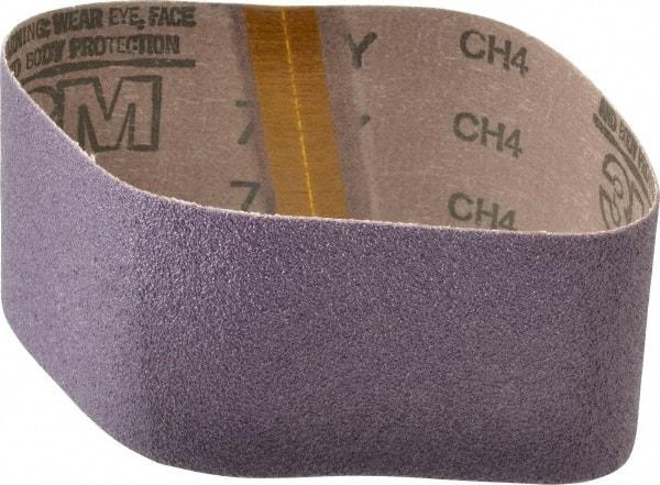 3M - 3" Wide x 18" OAL, 50 Grit, Ceramic Abrasive Belt - Ceramic, Coarse, Coated, Y Weighted Cloth Backing, Series 761D - USA Tool & Supply