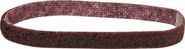 3M - 1/2" Wide x 12" OAL, Aluminum Oxide Abrasive Belt - Aluminum Oxide, Medium, Nonwoven, Series SC-BS - USA Tool & Supply