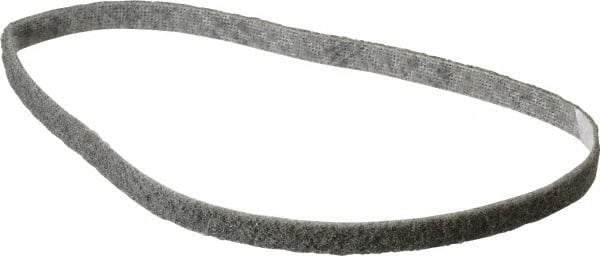 3M - 1/2" Wide x 24" OAL, Silicon Carbide Abrasive Belt - Silicon Carbide, Super Fine, Nonwoven, Series SC-BS - USA Tool & Supply