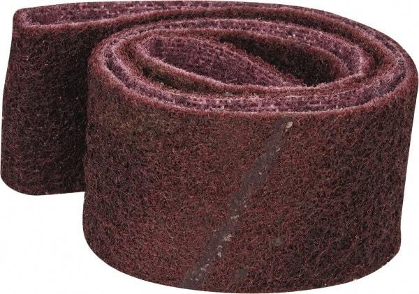 3M - 2" Wide x 34" OAL, Aluminum Oxide Abrasive Belt - Aluminum Oxide, Medium, Nonwoven, Series SC-BS - USA Tool & Supply