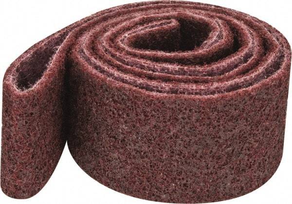 3M - 2" Wide x 60" OAL, Aluminum Oxide Abrasive Belt - Aluminum Oxide, Medium, Nonwoven, Series SC-BS - USA Tool & Supply