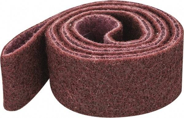 3M - 2" Wide x 72" OAL, Aluminum Oxide Abrasive Belt - Aluminum Oxide, Medium, Nonwoven, Series SC-BS - USA Tool & Supply