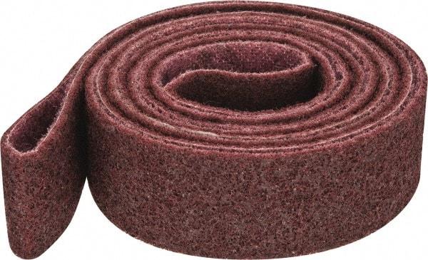3M - 2" Wide x 132" OAL, Aluminum Oxide Abrasive Belt - Aluminum Oxide, Medium, Nonwoven, Series SC-BS - USA Tool & Supply