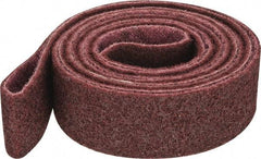 3M - 2" Wide x 132" OAL, Aluminum Oxide Abrasive Belt - Aluminum Oxide, Medium, Nonwoven, Series SC-BS - USA Tool & Supply