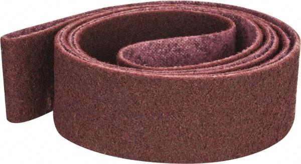 3M - 3" Wide x 132" OAL, Aluminum Oxide Abrasive Belt - Aluminum Oxide, Medium, Nonwoven, Series SC-BS - USA Tool & Supply