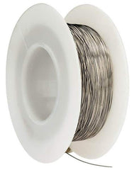 Made in USA - 30 Gage, 0.01 Inch Diameter x 393 Ft. Long, Nickel Chromium Wire - Alloy 80/20, ASTM B344 - USA Tool & Supply