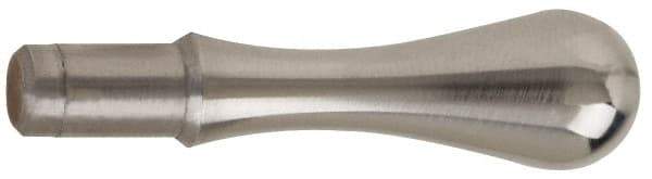 Gibraltar - 1/4" Press Fit Stem, Fixed Handwheel & Machine Handle - Carbon Steel Bulb Shape Handle, 7/16" Long Carbon Steel Stem, 1-23/32" OAL - USA Tool & Supply