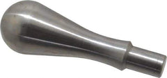 Gibraltar - 3/8" Press Fit Stem, Fixed Handwheel & Machine Handle - Carbon Steel Bulb Shape Handle, 9/16" Long Carbon Steel Stem, 2-11/16" OAL - USA Tool & Supply