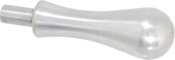 Gibraltar - 7/16" Press Fit Stem, Revolving Handwheel & Machine Handle - Carbon Steel Bulb Shape Handle, 3/4" Long Carbon Steel Stem, 4-1/32" OAL - USA Tool & Supply