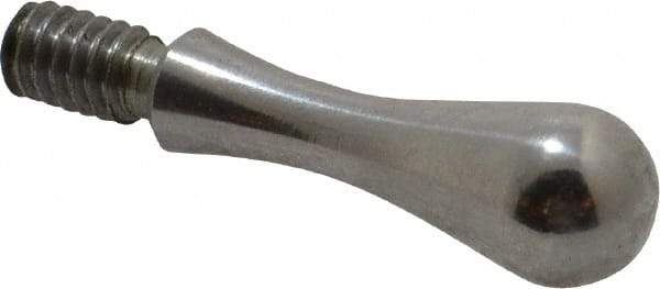 Gibraltar - 1/4-20 Threaded Stem, Fixed Handwheel & Machine Handle - Carbon Steel Bulb Shape Handle, 7/16" Long Carbon Steel Stem, 1-23/32" OAL - USA Tool & Supply