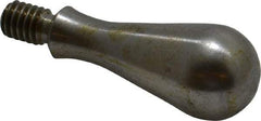 Gibraltar - 5/16-18 Threaded Stem, Fixed Handwheel & Machine Handle - Carbon Steel Bulb Shape Handle, 7/16" Long Carbon Steel Stem, 2-5/32" OAL - USA Tool & Supply