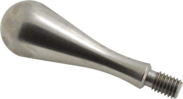 Gibraltar - 7/16-14 Threaded Stem, Fixed Handwheel & Machine Handle - Carbon Steel Bulb Shape Handle, 11/16" Long Carbon Steel Stem, 3-29/32" OAL - USA Tool & Supply