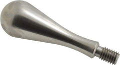 Gibraltar - 7/16-14 Threaded Stem, Fixed Handwheel & Machine Handle - Carbon Steel Bulb Shape Handle, 11/16" Long Carbon Steel Stem, 3-29/32" OAL - USA Tool & Supply