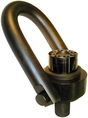 American Drill Bushing - 15,000 Lbs. Load Capacity, 6-1/2 Inch Wide x 8.73 Inch High, Extra Duty Torque Hoist Ring - 1 - 1/4-7 Thread Size, 13/4 Inch Radius, 470 Ft./Lbs. Torque Load - USA Tool & Supply