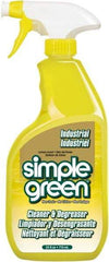 Simple Green - 24 oz Spray Bottle Cleaner/Degreaser - Liquid, Biodegradable, Concentrated, Lemon - USA Tool & Supply