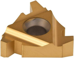 Carmex - 27IR Internal Right Hand 4 Acme Laydown Threading Insert - Grade P25C, TiN Coated Carbide - USA Tool & Supply
