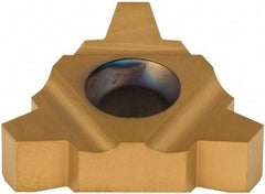 Carmex - 27UIR/L Internal Left & Right Hand 3 Acme Laydown Threading Insert - Grade P25C, TiN Coated Carbide - USA Tool & Supply