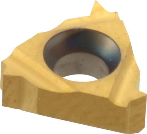 Carmex - 11IR Internal Right Hand 16 UN Laydown Threading Insert - Grade P25C, TiN Coated Carbide - USA Tool & Supply