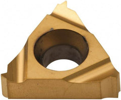 Carmex - 11ER External Right Hand 32 UN Laydown Threading Insert - Grade P25C, TiN Coated Carbide - USA Tool & Supply