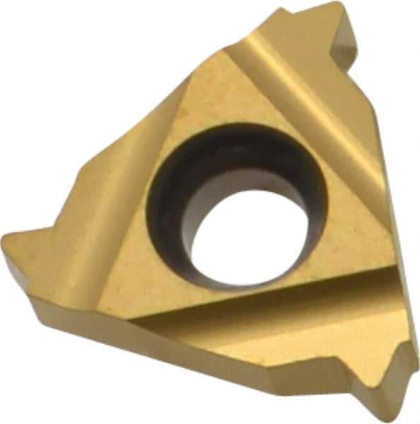 Carmex - 16ER External Right Hand 11 UN Laydown Threading Insert - Grade P25C, TiN Coated Carbide - USA Tool & Supply