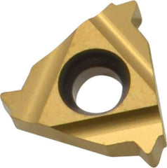 Carmex - 16ER External Right Hand 11 UN Laydown Threading Insert - Grade P25C, TiN Coated Carbide - USA Tool & Supply