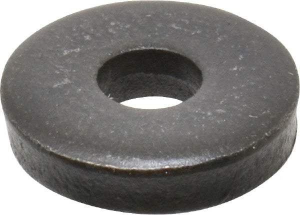Gibraltar - M5 Screw, Grade 1010 Case Hardened Steel Extra Thick Flat Washer - 5.3mm ID x 15mm OD, 3.5mm Thick, Black Oxide Finish - USA Tool & Supply