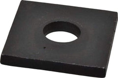 Gibraltar - 5/8" Bolt, 2" Square, Black Oxide Finish, Steel Square Flat Washer - 11/16" ID, 1/4" Thick - USA Tool & Supply