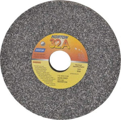 Norton - 7" Diam x 1-1/4" Hole x 1/2" Thick, I Hardness, 46 Grit Surface Grinding Wheel - Aluminum Oxide, Type 1, Coarse Grade, 3,600 Max RPM, Vitrified Bond, No Recess - USA Tool & Supply