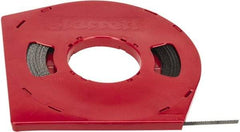 Starrett - 1/4" x 100' x 0.025" Carbon Steel Band Saw Blade Coil Stock - 10 TPI, Toothed Edge, Straight Form, Raker Set, Flexible Back, No Rake Angle, Constant Pitch, Contour Cutting - USA Tool & Supply