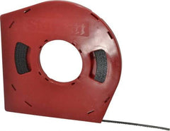 Starrett - 3/8" x 100' x 0.025" Carbon Steel Band Saw Blade Coil Stock - 6 TPI, Toothed Edge, Hook Form, Raker Set, Flexible Back, Positive Angle, Constant Pitch, Contour Cutting - USA Tool & Supply