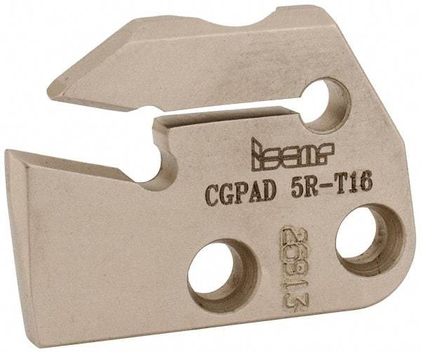 Iscar - Right Hand Cut, 6.4mm Insert Width, Cutoff & Grooving Support Blade for Indexables - 16mm Max Depth of Cut, 5.2mm Head Projection - USA Tool & Supply