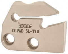 Iscar - Left Hand Cut, 6.4mm Insert Width, Cutoff & Grooving Support Blade for Indexables - 16mm Max Depth of Cut, 5.2mm Head Projection - USA Tool & Supply