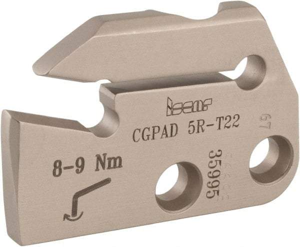 Iscar - Right Hand Cut, 6.4mm Insert Width, Cutoff & Grooving Support Blade for Indexables - 22mm Max Depth of Cut, 5.2mm Head Projection - USA Tool & Supply