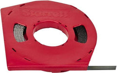 Starrett - 1/2" x 100' x 0.025" Carbon Steel Band Saw Blade Coil Stock - 24 TPI, Toothed Edge, Straight Form, Wavy Set, Flexible Back, No Rake Angle, Constant Pitch, Contour Cutting - USA Tool & Supply