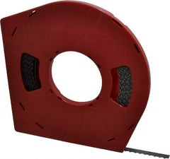 Starrett - 1/2" x 100' x 0.025" Carbon Steel Band Saw Blade Coil Stock - 3 TPI, Toothed Edge, Hook Form, Raker Set, Flexible Back, Positive Angle, Constant Pitch, Contour Cutting - USA Tool & Supply