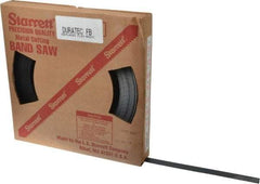 Starrett - 3/4" x 100' x 0.032" Carbon Steel Band Saw Blade Coil Stock - 14 TPI, Toothed Edge, Straight Form, Raker Set, Flexible Back, No Rake Angle, Constant Pitch, Contour Cutting - USA Tool & Supply