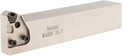 Iscar - MAH, External, Right Hand, Indexable Grooving Tool Holder - DG.. 2.. Insert Compatibility, 1-1/4" Shank Height, 1-1/4" Shank Width, 6.6" OAL - USA Tool & Supply