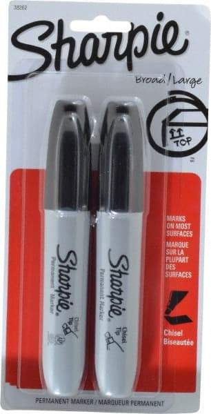 Sharpie - Black Wet Surface Pen - Chisel Tip, AP Nontoxic Ink - USA Tool & Supply