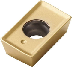 Seco - APKT1604 M14 Grade F40M Carbide Milling Insert - TiAlN/TiN Finish, 0.187" Thick, 0.016" Corner Radius - USA Tool & Supply