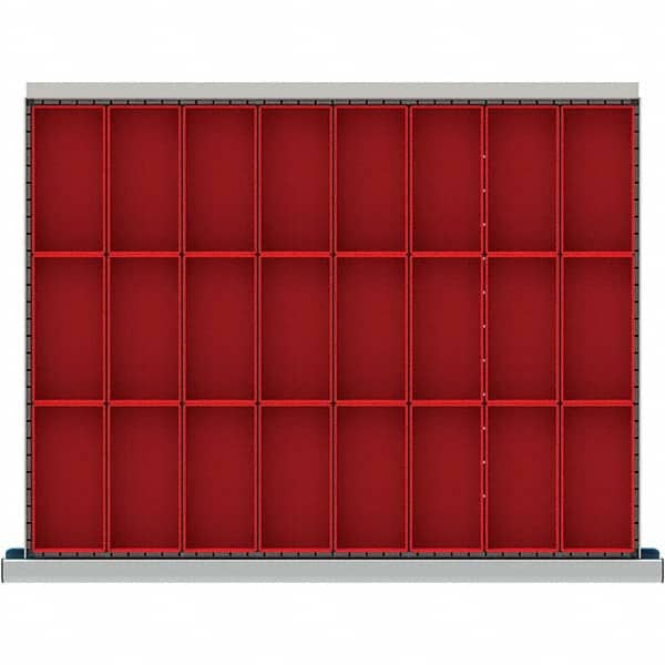 LISTA - 24-Compartment Drawer Divider Layout for 3.15" High Drawers - USA Tool & Supply