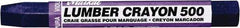 Markal - Clay Based Lumber Crayon - Purple - USA Tool & Supply