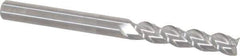 Accupro - 1/4", 3 Flute, Single End, Solid Carbide, 0.01" Corner Radius End Mill - 3" OAL, 40° Helix, Right Hand Flute, 1-1/4" LOC, Right Hand Cut - USA Tool & Supply