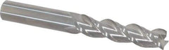 Accupro - 1/2", 3 Flute, Single End, Solid Carbide, 0.02" Corner Radius End Mill - 4" OAL, 40° Helix, Right Hand Flute, 2" LOC, Right Hand Cut - USA Tool & Supply