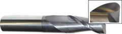 Accupro - 5/8", 2 Flute, Single End, Solid Carbide, 0.045" Corner Radius End Mill - 3-1/2" OAL, 40° Helix, Right Hand Flute, 1-1/4" LOC, Right Hand Cut - USA Tool & Supply