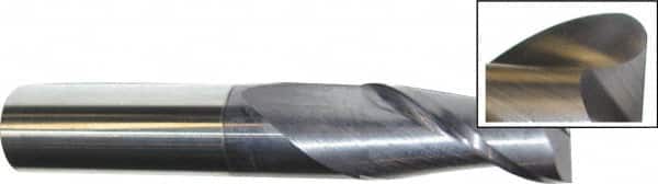 Accupro - 1" Diam 2 Flute Solid Carbide 0.03" Corner Radius End Mill - USA Tool & Supply
